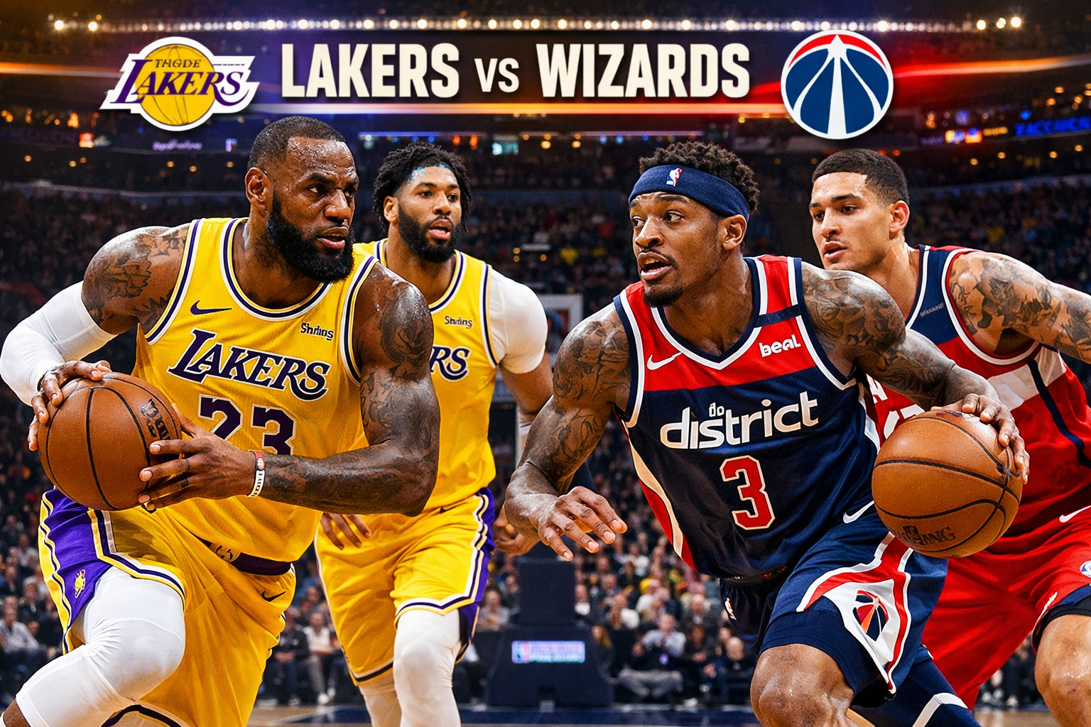 Lakers vs Wizards